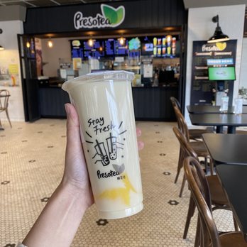 Presotea - Jasmine Milk Tea with Pudding - Bubble Tea Near Me - Anaheim, California