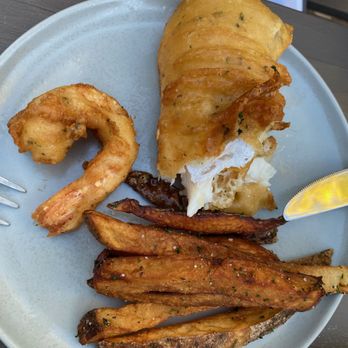 The Barley Hound - About a third of the large haddock special of the evening - Bars Near Me - Prescott, Arizona