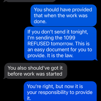 Sprague Painting - Promised for weeks he would send W9, but as of January 29th, he has not provided it. Don't do business with Sprague Painting, Johnny Sprague - Painters Near Me Sprague Painting - Promised for weeks he would send W9, but as of January 29th, he has not provided it. Don't do business with Sprague Painting, Johnny Sprague - Painters Near Me