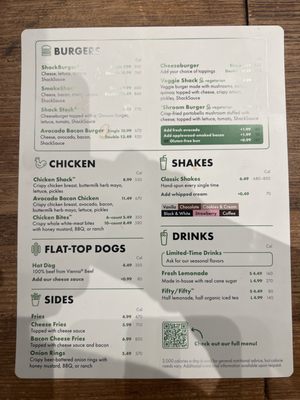 Menu photo 1 Shake Shack Kirkland Kirkland, WA Menu photo 1 Shake Shack Kirkland Kirkland, WA