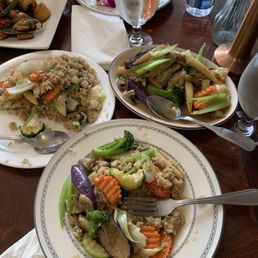 Fried rice add vegetables no egg  Original Thai Garden add eggplant