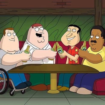 Park Avenue Tavern - a man in a wheel chair and three men sitting at a table - Bars Near Me - Tacoma, Washington