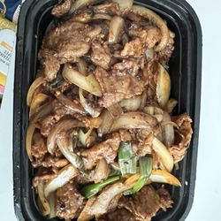 Little Chopstix - Mongolian beef, comes with white rice