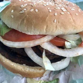 Burger King - Vegan double Impossible Burger - no mayo - Fast Food Near Me - Castle Rock, Washington
