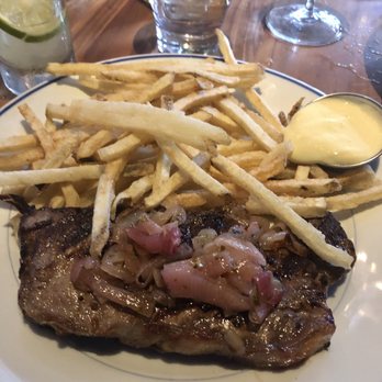 Rubicon - Steak Frites Grass-fed Organic NY Strip, Shallot Tarragon Compote, Pommes Frites - Cocktail Bars Near Me - Harrisburg, Pennsylvania