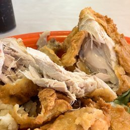 Under cooked chicken.
