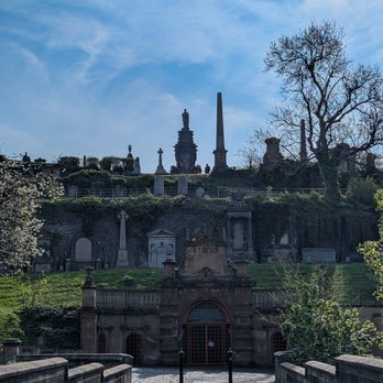 The Necropolis - View from the bridge headed to the cathedral. - Funeral Services & Cemeteries Near Me - Glasgow, GLG