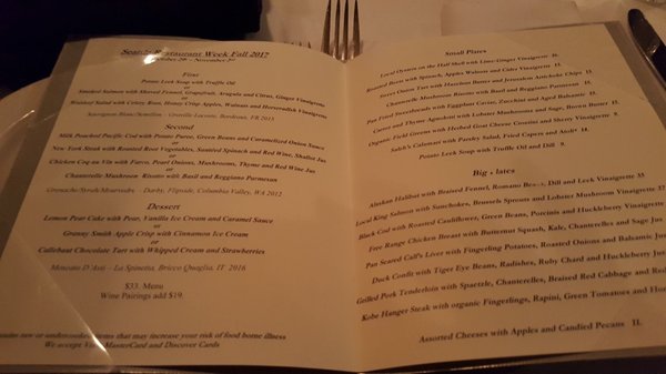 Menu photo 3 Nell's Restaurant Seattle, WA Menu photo 3 Nell's Restaurant Seattle, WA