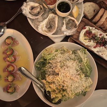Bowery Meat Company - Baby Gem Caesar Salad House Made Ricotta Cheese West Coast Oysters Kusshi Washington Oysters Hamachi Crudo - Steakhouses Near Me - New York, New York