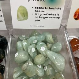 It's 2025. Time to let go of what is no longer serving you! Pick up some gorgeous prehnite! It's 2025. Time to let go of what is no longer serving you! Pick up some gorgeous prehnite!