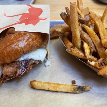 The Crack Shack - Senor Croque Sandwichand Schmaltz Fried Fries - Chicken Shop Near Me - Costa Mesa, California