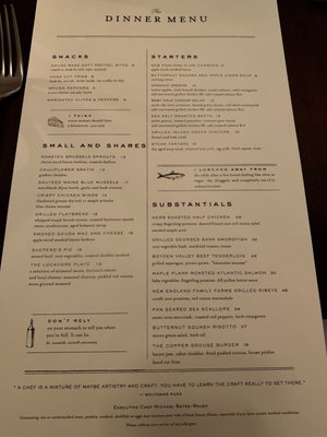 Menu photo 3 The Copper Grouse Manchester, VT