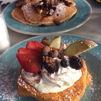 Blue Moon Too - Capt'n crunch french toast and bacon and apple pancakes with scrambled eggs and sausage - Cafes Near Me - Baltimore, Maryland