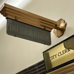 Burbank City Hall - Old timey information scene