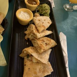 Shrimp quesadillas