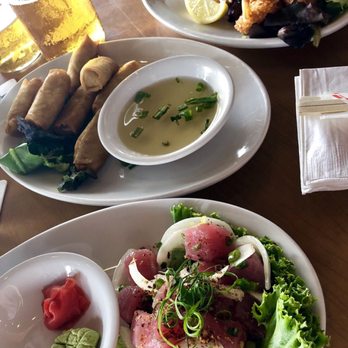 Restaurant 604 - Amazing happy hour appetizers- poke, spring rolls, and coconut shrimp - Breakfast & Brunch Near Me - Honolulu, Hawaii