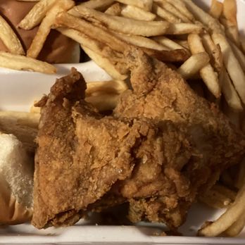 Feather-N-Fin Chicken & Seafood - Two piece snack with fries. Gave me extra fries for waiting 40 minutes for my order! - 9/10/23 - Seafood Near Me - Suffolk, Virginia Feather-N-Fin Chicken & Seafood - Two piece snack with fries. Gave me extra fries for waiting 40 minutes for my order! - 9/10/23 - Seafood Near Me - Suffolk, Virginia