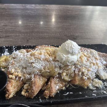 Mario’s Early Toast - Maui French toast half order - Breakfast & Brunch Near Me - Folsom, California Mario’s Early Toast - Maui French toast half order - Breakfast & Brunch Near Me - Folsom, California