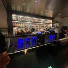 The swanky bar area
