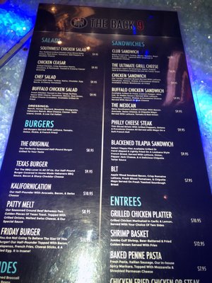 Menu photo 5 The Back 9 Sports Bar & Grill Addison, TX