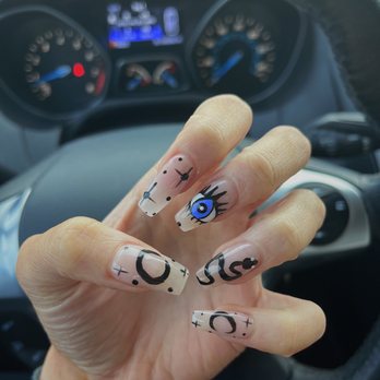 Kennerly Nails & Spa - evil eye nails but more detailed - Nail Salons Near Me - St. Louis, Missouri Kennerly Nails & Spa - evil eye nails but more detailed - Nail Salons Near Me - St. Louis, Missouri