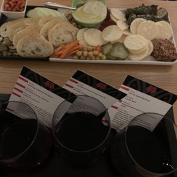 Vegan board and a red wine flight! Vegan board and a red wine flight!