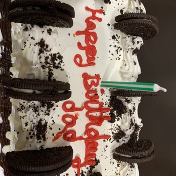 Baskin-Robbins - Delicious cake but the girl wrote the words horribly. Look at the "A" in dad. - Ice Cream & Frozen Yogurt Near Me - Covina, California Baskin-Robbins - Delicious cake but the girl wrote the words horribly. Look at the "A" in dad. - Ice Cream & Frozen Yogurt Near Me - Covina, California