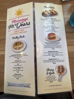 Menu photo 1 M'Dears Bakery & Bistro Los Angeles, CA