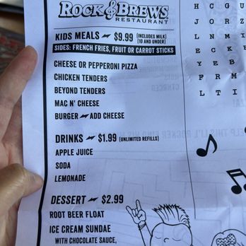 Rock & Brews - El Segundo - Menu - kids - American Near Me - El Segundo, California Rock & Brews - El Segundo - Menu - kids - American Near Me - El Segundo, California
