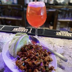The Blue Elephant Trail - Sangria Tofu Lettuce Wraps