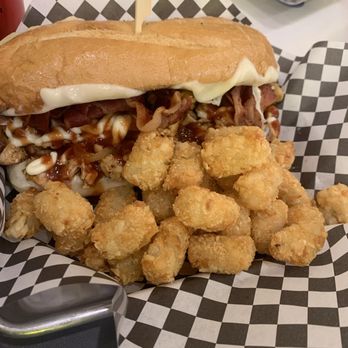Downtowner - BBQ Chicken sandwich and tots - Burgers Near Me - Las Vegas, Nevada