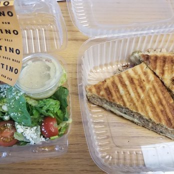 Postino 9CO - Tuna panini with side salad - Wine Bars Near Me - Denver, Colorado