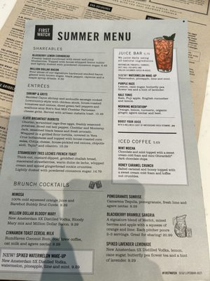 Menu photo 2 First Watch Jacksonville, FL