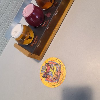Adobe Creek Brewing - a flight of beers - Breweries Near Me - Petaluma, California