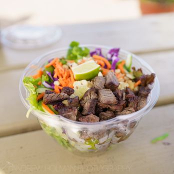 Fresh Bite Farm to Beach  - one of the bowls, add steak - Breakfast & Brunch Near Me - Hanalei, Hawaii