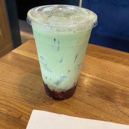 Macha blackberry latte Macha blackberry latte