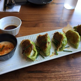 Dumpling Time - Seafood gyoza with spinach skin - Dim Sum Near Me - San Francisco, California