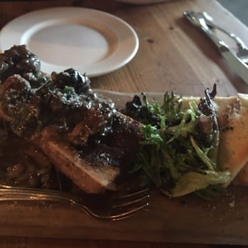 The Bison Restaurant - Escargot on bone marrow. This pic showed the first time we ordered this which was amazing. However the 2nd visit it was not very good. - Canadian (New) Near Me - Banff, Alberta The Bison Restaurant - Escargot on bone marrow. This pic showed the first time we ordered this which was amazing. However the 2nd visit it was not very good. - Canadian (New) Near Me - Banff, Alberta