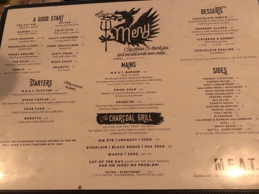 Menu photo 1 M.E.A.T. Lund, M