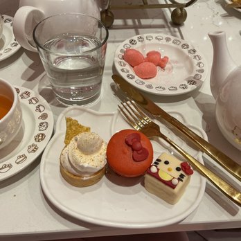 Hello Kitty Cafe - The one on the left (Berry tart: custard, berries, white chocolate, tart shell) was to die for! - Cafes Near Me - Irvine, California Hello Kitty Cafe - The one on the left (Berry tart: custard, berries, white chocolate, tart shell) was to die for! - Cafes Near Me - Irvine, California