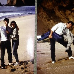 Getting engaged at Martins Beach. Getting engaged at Martins Beach.
