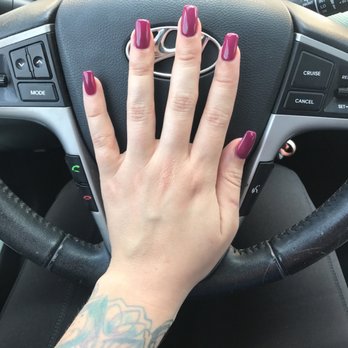 US Nails - Never disappointed when I come here! Gel manicure, color cherry cherry, bang bang . - Nail Salons Near Me - Austin, Texas