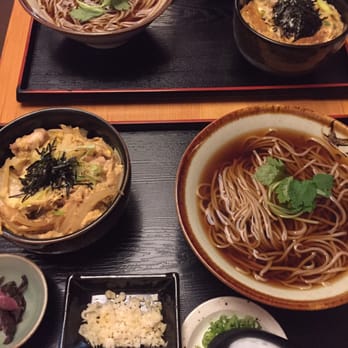 Soba-ya - Oyako don with hot soba and pork katsu don with hot soba - Japanese Near Me - New York, New York Soba-ya - Oyako don with hot soba and pork katsu don with hot soba - Japanese Near Me - New York, New York