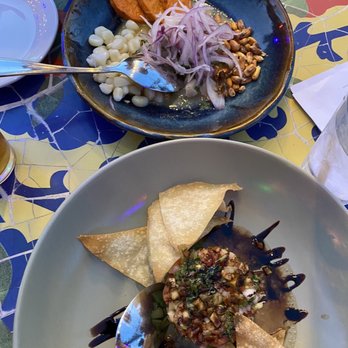 Coya Peruvian Secret - Fish Ceviche and Ahi Tuna tartare - Peruvian Near Me - Del Mar, California