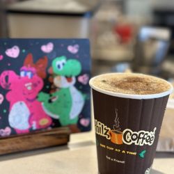 Philz Coffee - NEW small Iced Nutty Caramel Nirvana. Barista has a cute name sign IG: @ammysalamii
