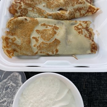 Prime Grill - Apple Cinnamon Crepes, came with a side of whipped cream - American Near Me - Livonia, Michigan Prime Grill - Apple Cinnamon Crepes, came with a side of whipped cream - American Near Me - Livonia, Michigan