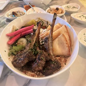 Greek Bistro - Lamb Chop Bowl - Greek Near Me - Glendale, California Greek Bistro - Lamb Chop Bowl - Greek Near Me - Glendale, California