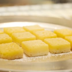 Sweet Petit Desserts - Lemon Bars with a butter crust!