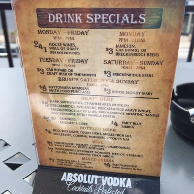 Menu photo 6 The Irish Rover Pub Denver, CO