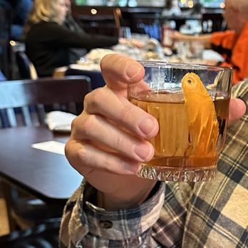 Cork & Barrel Craft Kitchen & Microbrewery - Smoked old fashioned - Pubs Near Me - Round Rock, Texas